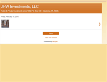 Tablet Screenshot of jhwinvestments.com